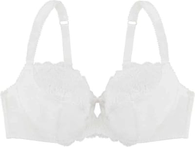 Dorina Kanten beugel BH - Celine - Stevige bh zonder vulling - Grote maten - 95C - Ivoor