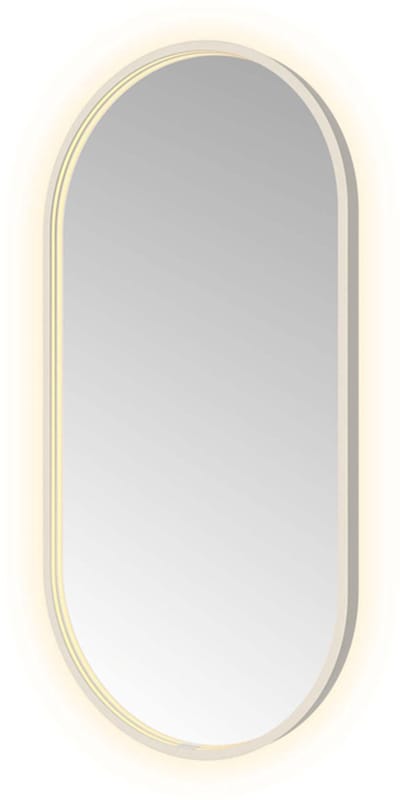 Hotbath &More OVA510 Oval spiegel 50x100cm met verlichting, spiegelverwarming, kleurwissel, dimbaar en afstandsbediening RVS316