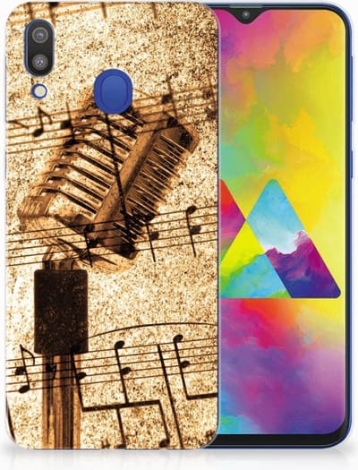 Samsung Galaxy M20 (Power) Siliconen Hoesje met foto Bladmuziek