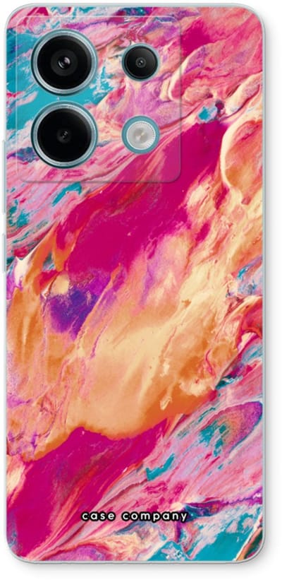 Case Company® - Hoesje geschikt voor Xiaomi Poco X6 hoesje - Pastel Echoes - Soft Cover Telefoonhoesje - Bescherming aan alle Kanten en Schermrand
