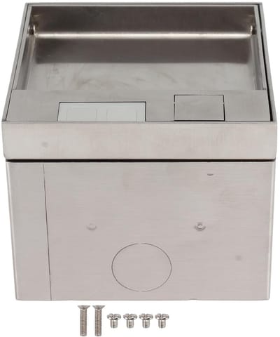 Floor Socket, Waterproof, AC 250 V, with PC Material Made of Stainless Steel, Ideal for Office, Hotel, School