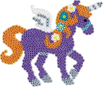 Hama midi UNICORN / EENHOORN (paard) vorm / grondplaat / legbordje voor midi strijkkralen / Hama Beads / normale strijkparels