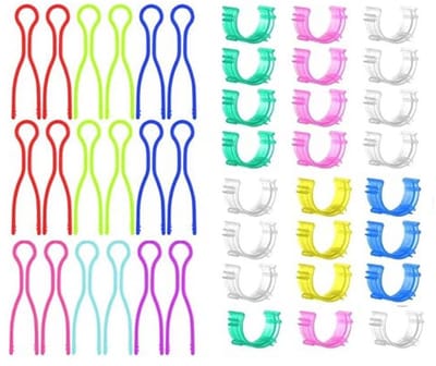Kleurige Spoelhouderclips voor Draadorganisatie - 50 Stuks