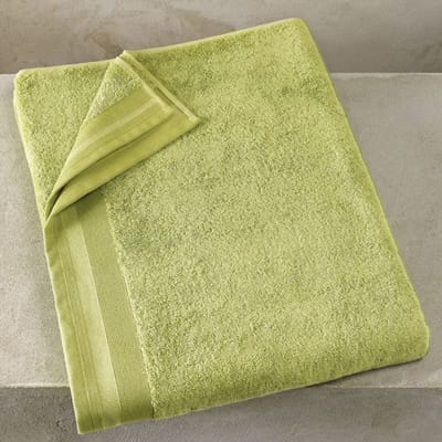 De Witte Lietaer Badlaken Contessa Pistache - 100 x 150 cm - Groen - Katoen