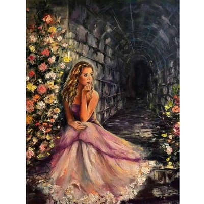 Mooie Diamond Painting Mozaïekpatroon Diamond Borduurhoed Vrouw Home Decor Cadeau 20X30CM black