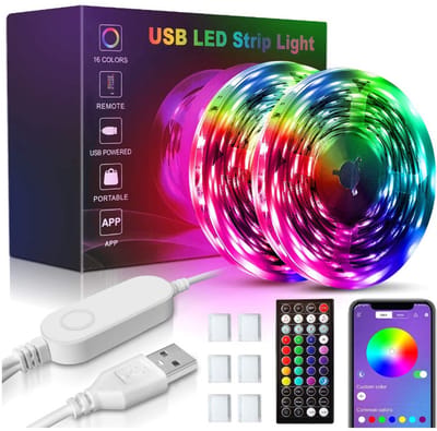 LED-lichtstrip 7 kleuren met Bluetooth app-bediening