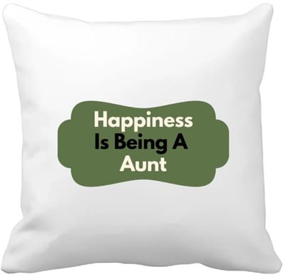 Akyol - happiness is being a aunt Kussen hoes - Tante - de liefste tante - verjaardag - cadeautje voor tante - tante artikelen - kado - geschenk - 40 bij 40 cm