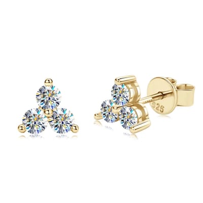 Lab Grown moissanite oorstekers - Moissanite - 1ct - The Jewellery Salon - kleine oorbellen met steen - incl certificaat