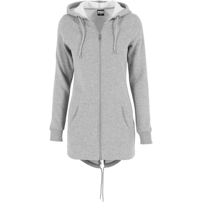 Urban Classics - Sweat Parka Vest met capuchon - M - Grijs