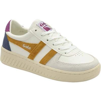 Gola dames sneaker Grandslam Trident wit geel