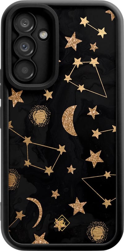 Casimoda® hoesje - Geschikt voor Samsung Galaxy A34 - Constellations - Zwart TPU Backcover - Geen opdruk - Zwart