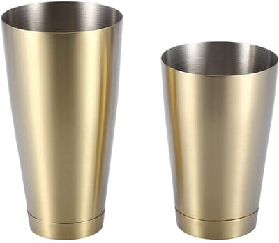 Dailygoods- Cocktailshaker Roestvrij Staal - Cocktailshaker Set - Boston Shaker - 600/750 ML - Duurzaam - Geschikt voor Feestjes