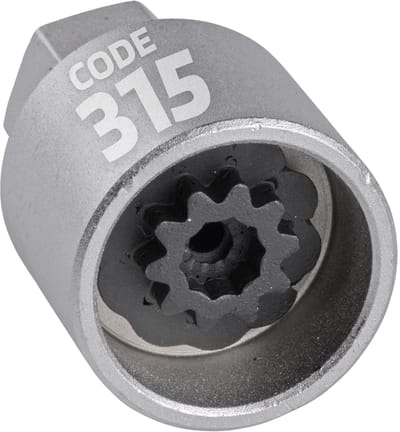 SW-Stahl 02385L-15 Wielslotadapter 315 | Geschikt voor Mercedes-Benz | Gereedschap voor het verwijderen van wielsloten | Wielslotverwijderaar | Wielslotsleutel