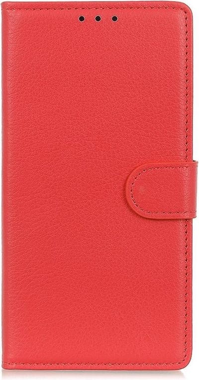 LuxeBass Telefoon Wallet Bookcase voor Samsung Galaxy A32 4G ? Portemonnee telefoonhoesje voor Bankpassen ? Hoesje voor Samsung Galaxy A32 4G ? Kunstleer ? Siliconen Houder ? Magnetische sluiten- Rood - bookcase - boekhoesje - book case - boek hoesje