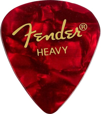 Fender Picks 351 rood Moto heavy 12er Set Premium Celluloid - Plectrum set