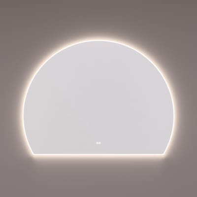 HIPP Design spiegel Sun-Line met Directe en Indirecte LED Verlichting Rondom - Diameter 140 cm 120B x 107H cm - met Spiegelverwarming - Kleurenwissel - Touch Dimmer