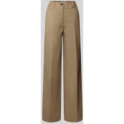 Wide leg broek van een mix van katoen en lyocell