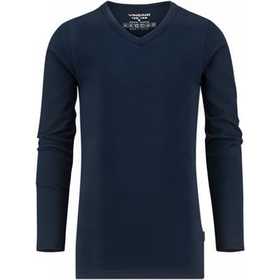 Vingino Long Sleeves V Neck Ts Boys 100 Maat: XXS | T-Shirts Outlet | Unisex | Blauw
