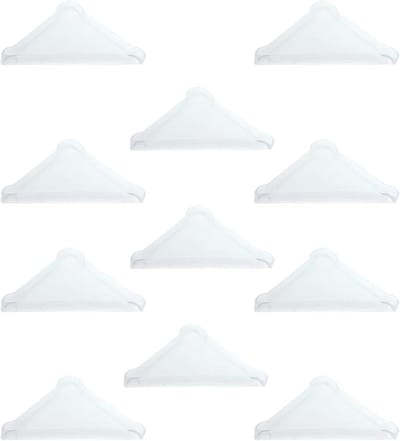 Hoekbeschermers voor Glazen Hoeken, 20 Stuks Driehoekige Beschermpads (3mm x 50mm), Wit, Veiligheid, Schokabsorberend, Meubelbescherming