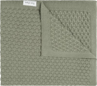 Baby's Only Gebreide wiegdeken - Baby deken Sky-Chunky - Dekentje voor jongens en meisjes - 0.7 TOG - 70x95 cm - Urban Green