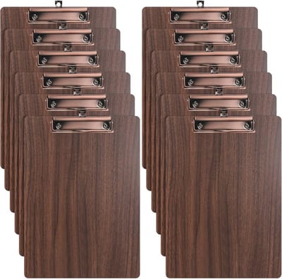 Houten Klembord A4 - Set van 12 Stuks met Metalen Klem