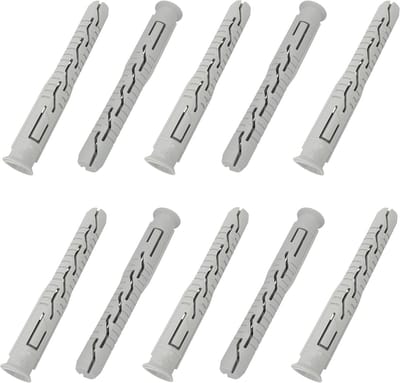 Universele pluggen set - Metselwerk bevestiging - Beton en steen - Afgeschuinde flens - 10 x 80 mm