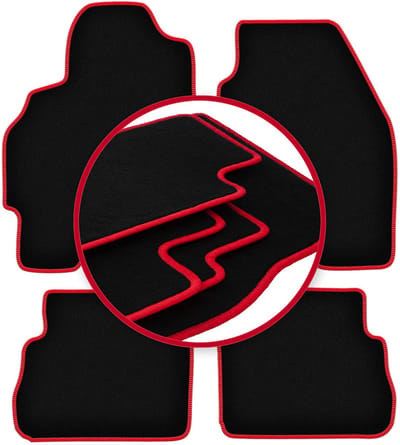 CARLUX-RED automatten voor: Ford Mondeo MK2 stationwagen, sedan, liftback, hatchback (1996-2000)
