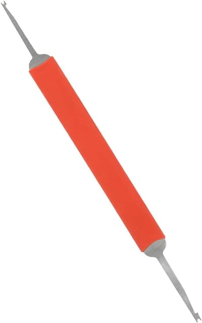 Instrument Onderhoudstool - Veerhaak Houtblazers - Muziekonderhoud - Dubbele Kop Ontwerp - 15 cm - Rood