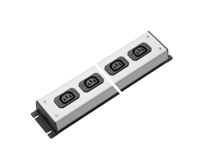 Martin Kaiser contactdoosstrip 8-voudig IEC-stopcontact C13 70 Graden 10Amp - 1022/8l-sw [10 Stuks]