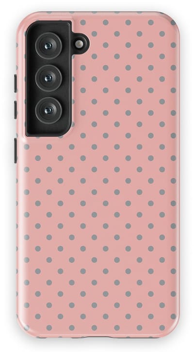 Polka Dots Hoesje Samsung Galaxy S23 | Geschikt Voor Mag | Stippen Design Backcover Samsung Galaxy S23 Soft Grey Dots