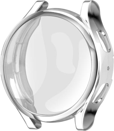 Strap-it TPU case - zilver bescherm hoesje geschikt voor Samsung Galaxy Watch 5 40mm - zilveren beschermhoes voor Galaxy Watch 5 40mm