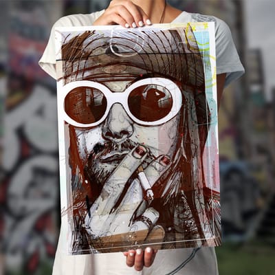 Grunge rock poster 50x70 cm