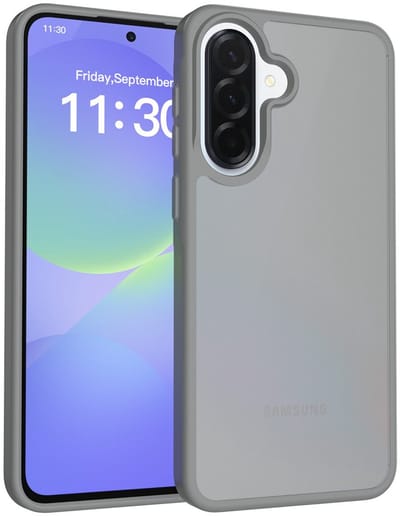 Solidenz Hoesje - geschikt voor Samsung Galaxy A57 - Frosted transparante hoes - Titanium
