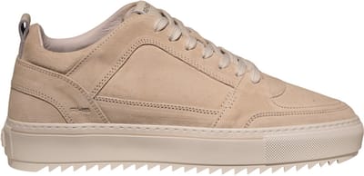 Rehab beige leren combi heren sneakers - Creon