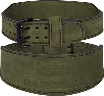 Barbelts Gewichthefriem Venom - Weightlifting belt - Echt leder - Fitness riem - Maat S