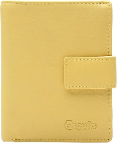 Esquire Leren Portemonnee Viktoria 62 Wallet Yellow Geel