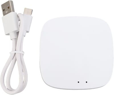 Smart Home Hub - Domotica Controller - Huis Automatisering - Brede Compatibiliteit - 66 x 66 x 15 mm - Wit