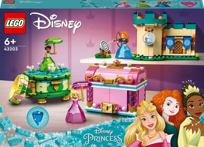 LEGO® ǀ Disney Aurora's, Merida's en Tiana's betoverde creaties 43203 bouwset; bouwspeelgoed voor fantasierijk speelplezier; ontworpen om kinderen aan te zetten tot zelfstandig spel; gemaakt voor Disney fans en kinderen vanaf 6 jaar (558 onderdelen)
