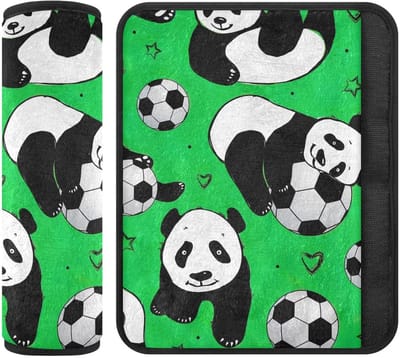 Gordelbeschermer Kinderen - Riemkussen Auto - Comfortabel Reizen - Zachte Flanel Vulling - Medium - Groen