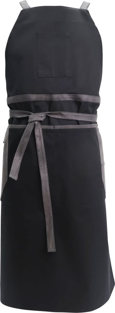Pavelinni | Barcelona | Halter Horecaschort | Crossbody | Zwart