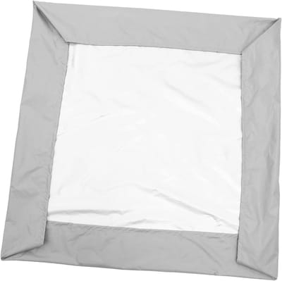 Zandbak Afdekhoes - Zandbak Cover - Zandbak Beschermen - Waterdicht Met Touw - 120 x 120 x 20 cm - Grijs