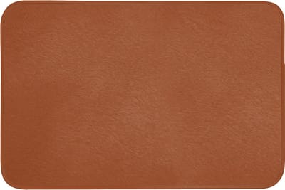 Badmat 90x60 cm - Antislip - Terracotta - Bruin - Palet - Effen - Kleuren - Kleur - Badmatten voor badkamer - Badkamermat - Douchemat - Badkamer mat
