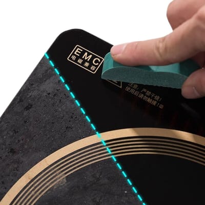 Krasverwijderaar Rubber - Vlekken Gum - Metaal Opfrissen - Niet-Schurend Materiaal - 65 x 22 x 18 cm - Grijs