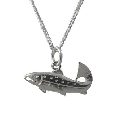 AuBor ®,  Hanger. Zilveren forel.