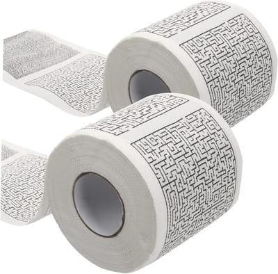 Toiletpapier met Print - Papieren Rol Decoratie - Badkamer Decoratie - Personalisatie Print - 9.5 x 9.5 x 9.5 cm