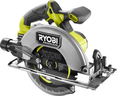 RYOBI 18 V ONE+ borstelloze accu cirkelzaag RCS18BL-0, 184 mm zaagblad, gereedschapsloze instelling, zonder accu en lader
