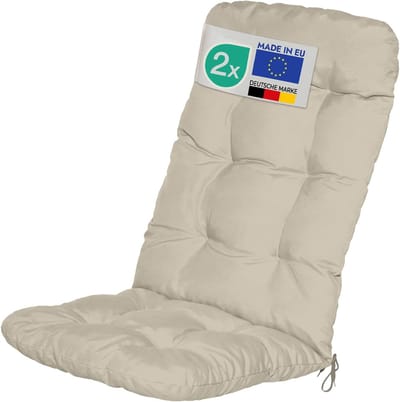 Tuinkussens Set van 2 120x50x8cm Hoge Rug Kussen voor Tuinmeubelen