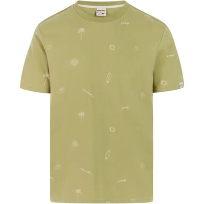 Protest PRTKeely - T-shirt Heren - Korte mouwen - Ronde hals - Crème