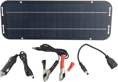60 W Zonnepaneel 12 V Acculader met Zuignappen Alligators Clips voor Auto Caravan Van Boot Trickle Opladen Kit