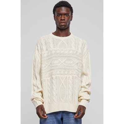 Urban Classics Set In Boxy Sweater Sand Taglia: XL | Maglioni a maglia Outlet | Uomo | Marrone